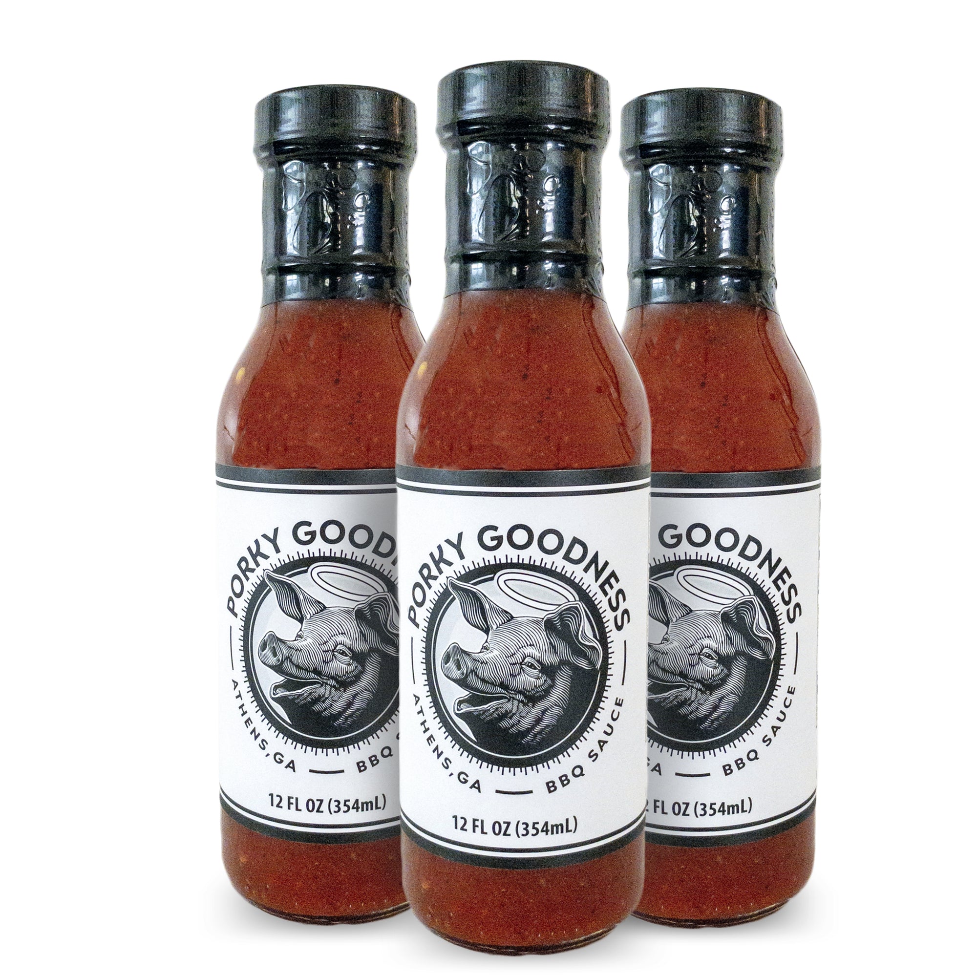 3-Pack | Porky Goodness Original BBQ Sauce 12 OZ