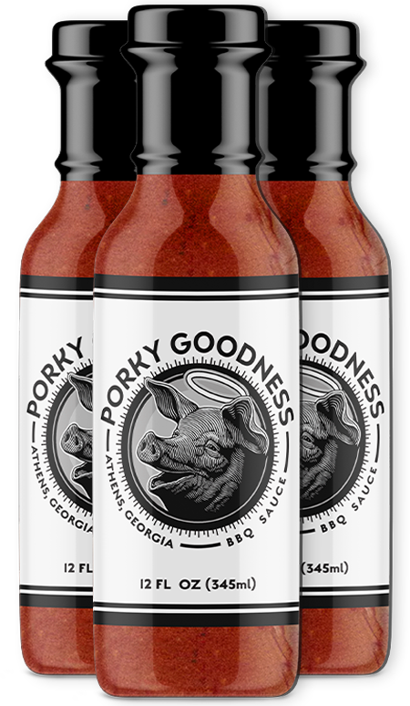 3-Pack | Porky Goodness Original BBQ Sauce 12 OZ