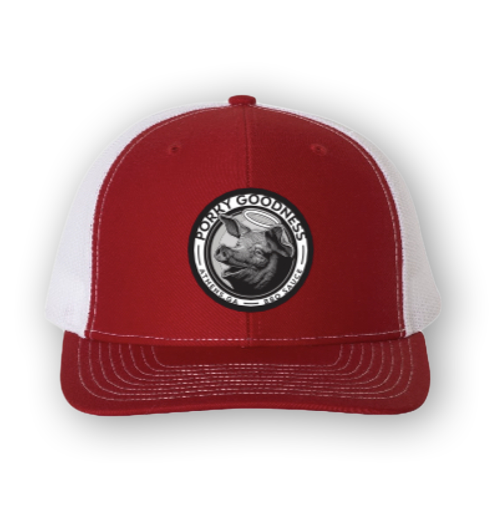 Red/White Snapback Trucker Hat